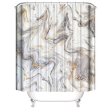 Load image into Gallery viewer, Marble Shower Curtain Sets With Non-slip Bathroom Rug,Toilet Lid Cover,Bath Mat,Durable Waterproof Bath Curtain For Bathtub

