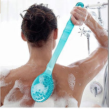 Load image into Gallery viewer, Bath Brush Back Body Bath Shower Sponge Scrubber Brushes With Handle Exfoliating Scrub Skin Massager Exfoliation Bathroom Brush
