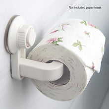 Load image into Gallery viewer, Toilet Paper Holder Suction Cup Rack Kitchen Bathroom Storage Proof Towel Accessories Shelf Toilet Paper Holder Wall Mounted
