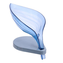 Load image into Gallery viewer, Simple Leaf Shape Soap Box Dish Storage Plate Tray Holder Case Soap Container Drying Stand Rack with Suction Cups
