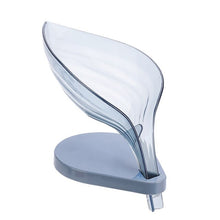 Load image into Gallery viewer, Simple Leaf Shape Soap Box Dish Storage Plate Tray Holder Case Soap Container Drying Stand Rack with Suction Cups
